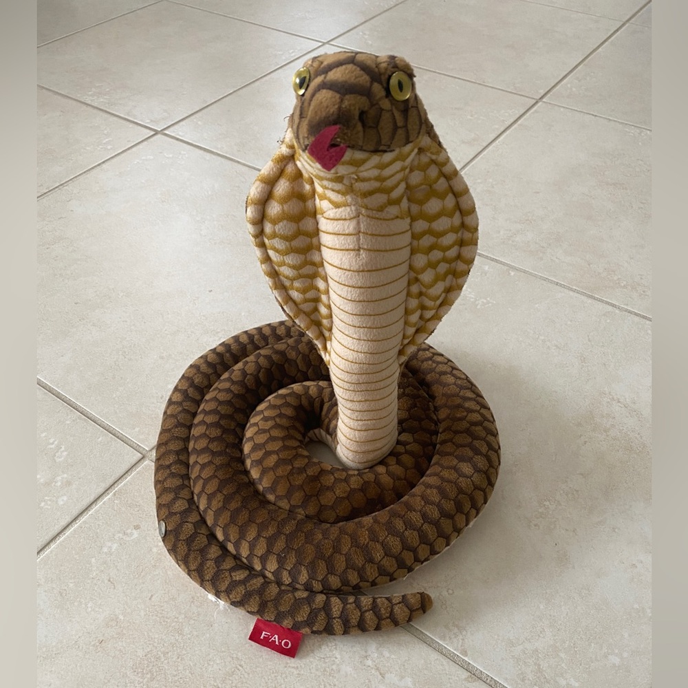 FAO Schwartz King Cobra Plushie